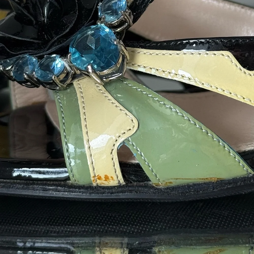 Like new Prada Cadillac Rod Heels Hot Rod Flame 37 - Picture 15 of 17